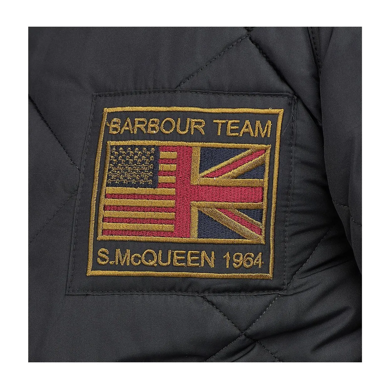 Giubbino Barbour International Quilted Merchant Bomber Nero