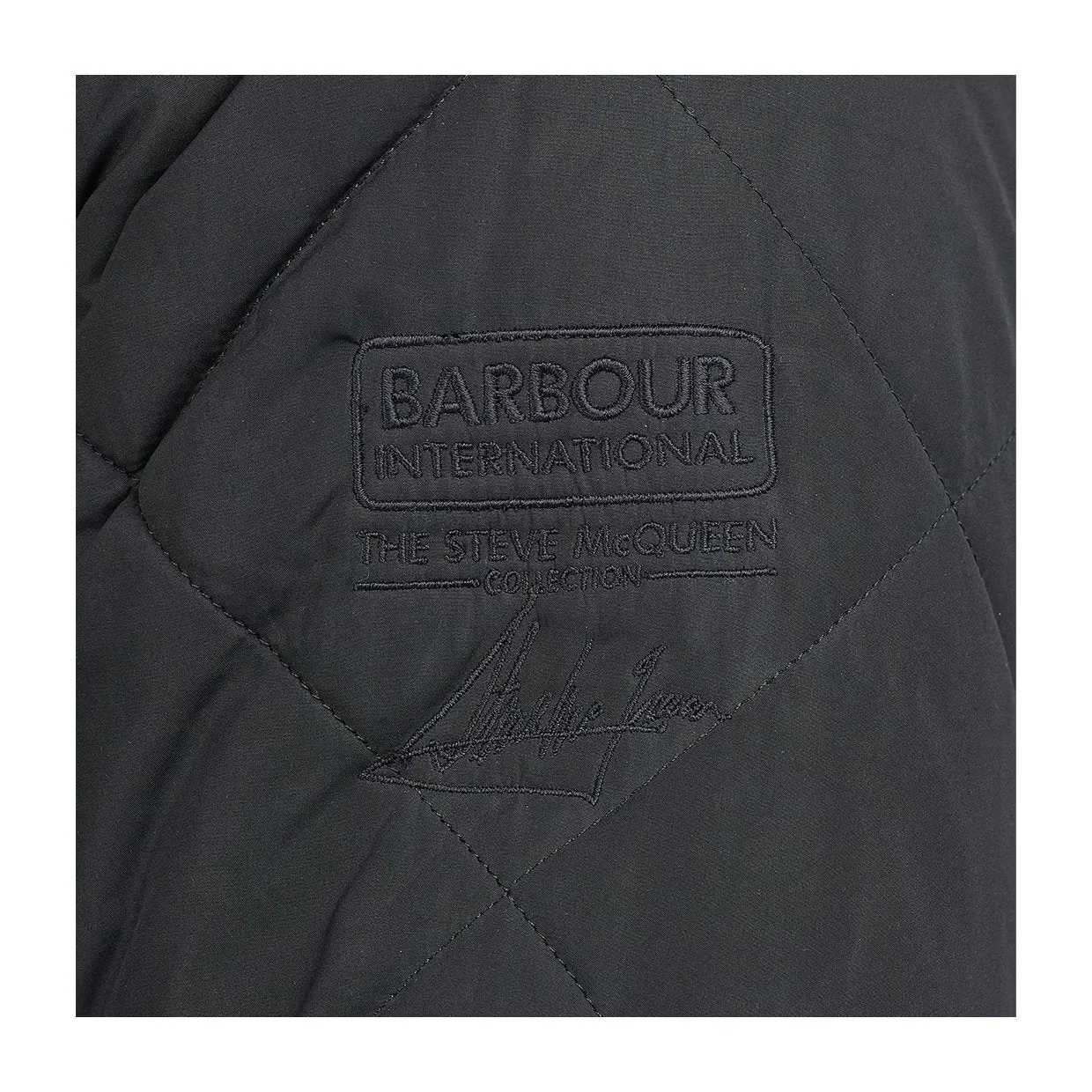 Giubbino Barbour International Quilted Merchant Bomber Nero