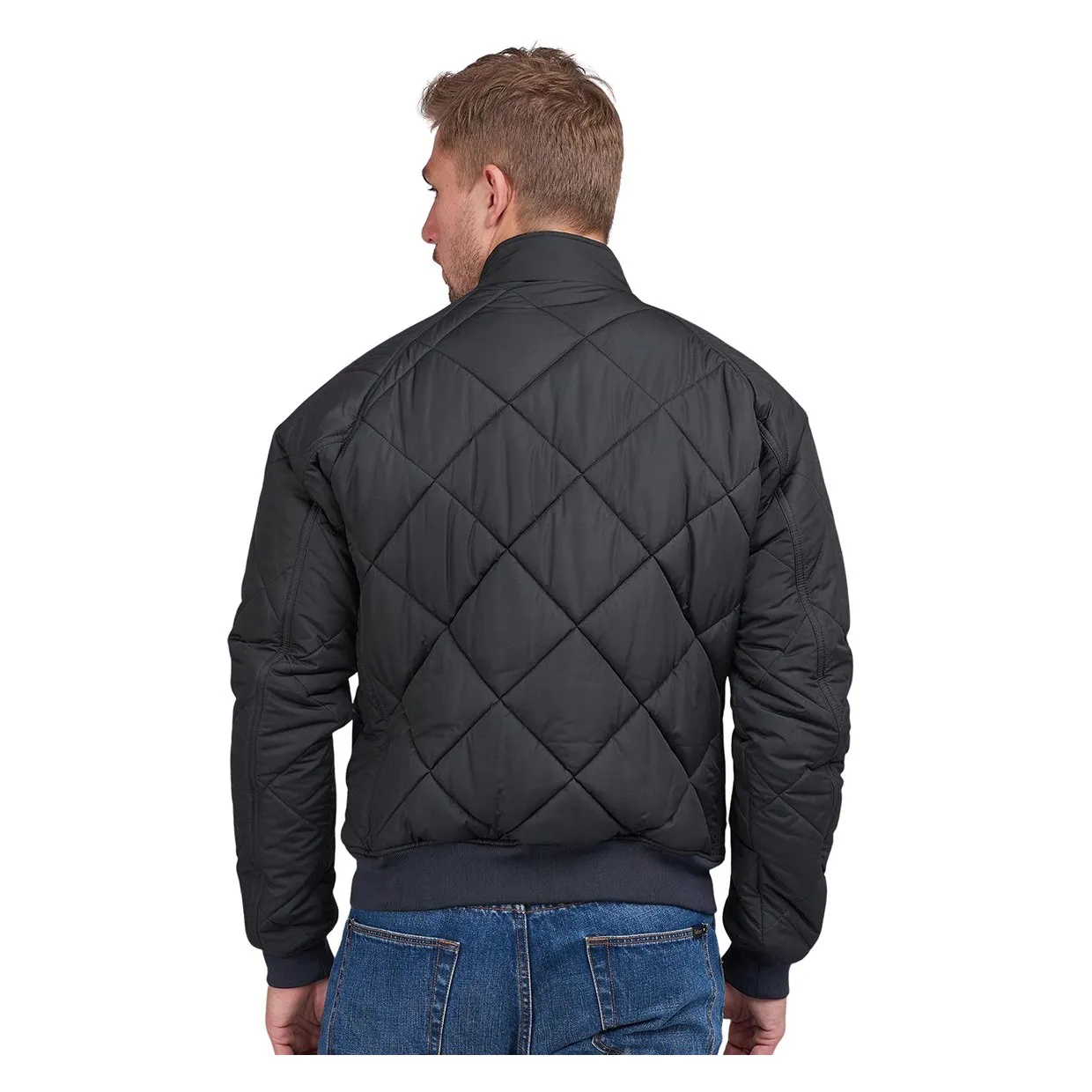 Giubbino Barbour International Quilted Merchant Bomber Nero