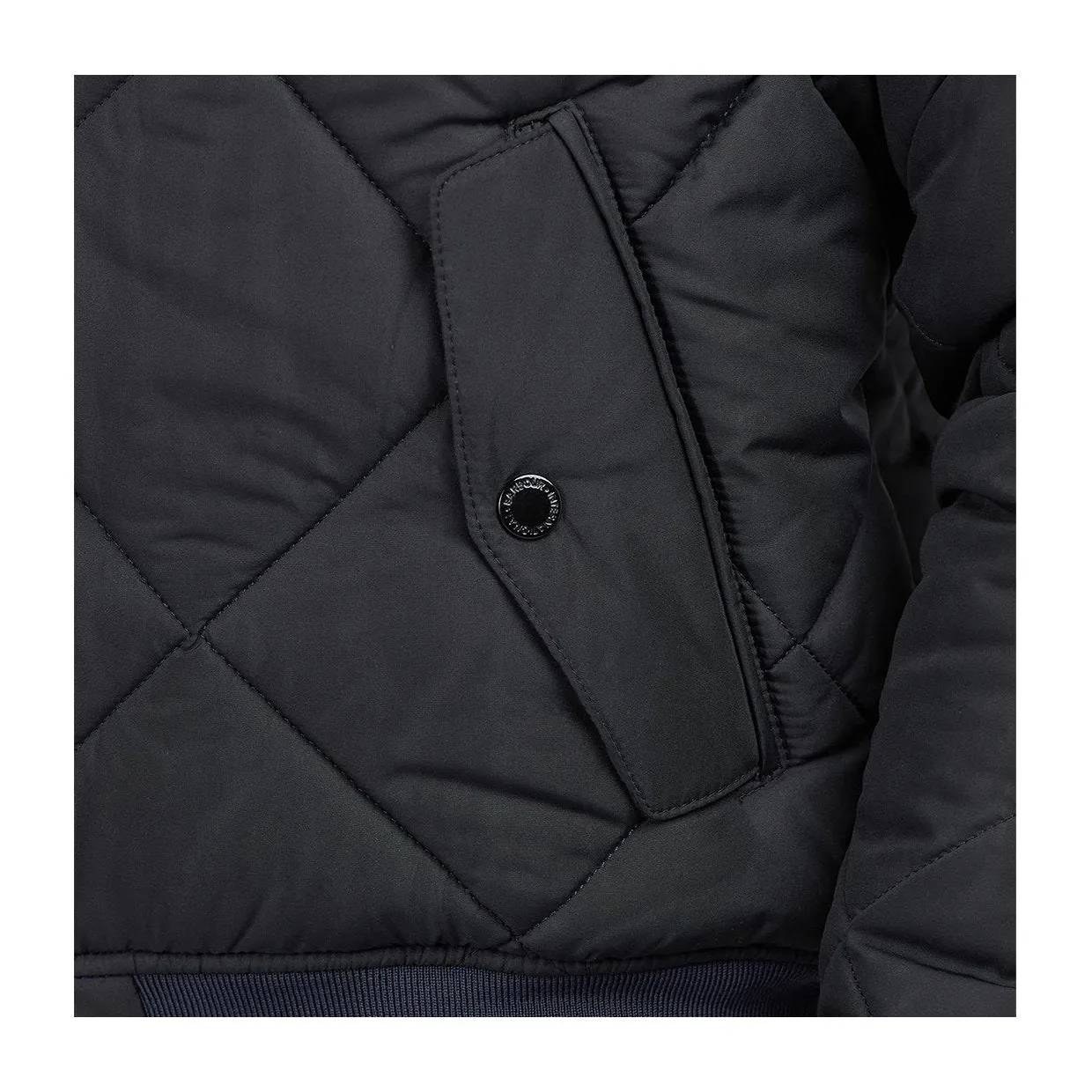 Giubbino Barbour International Quilted Merchant Bomber Nero