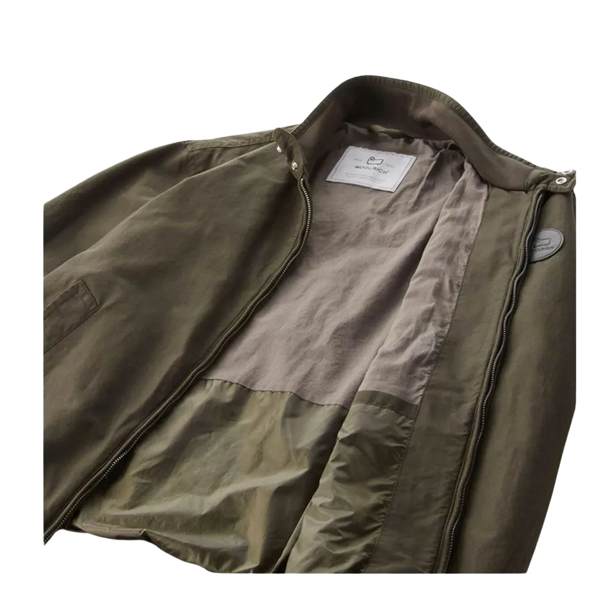 Giubbino Uomo Woolrich Bomber Cruiser Verde