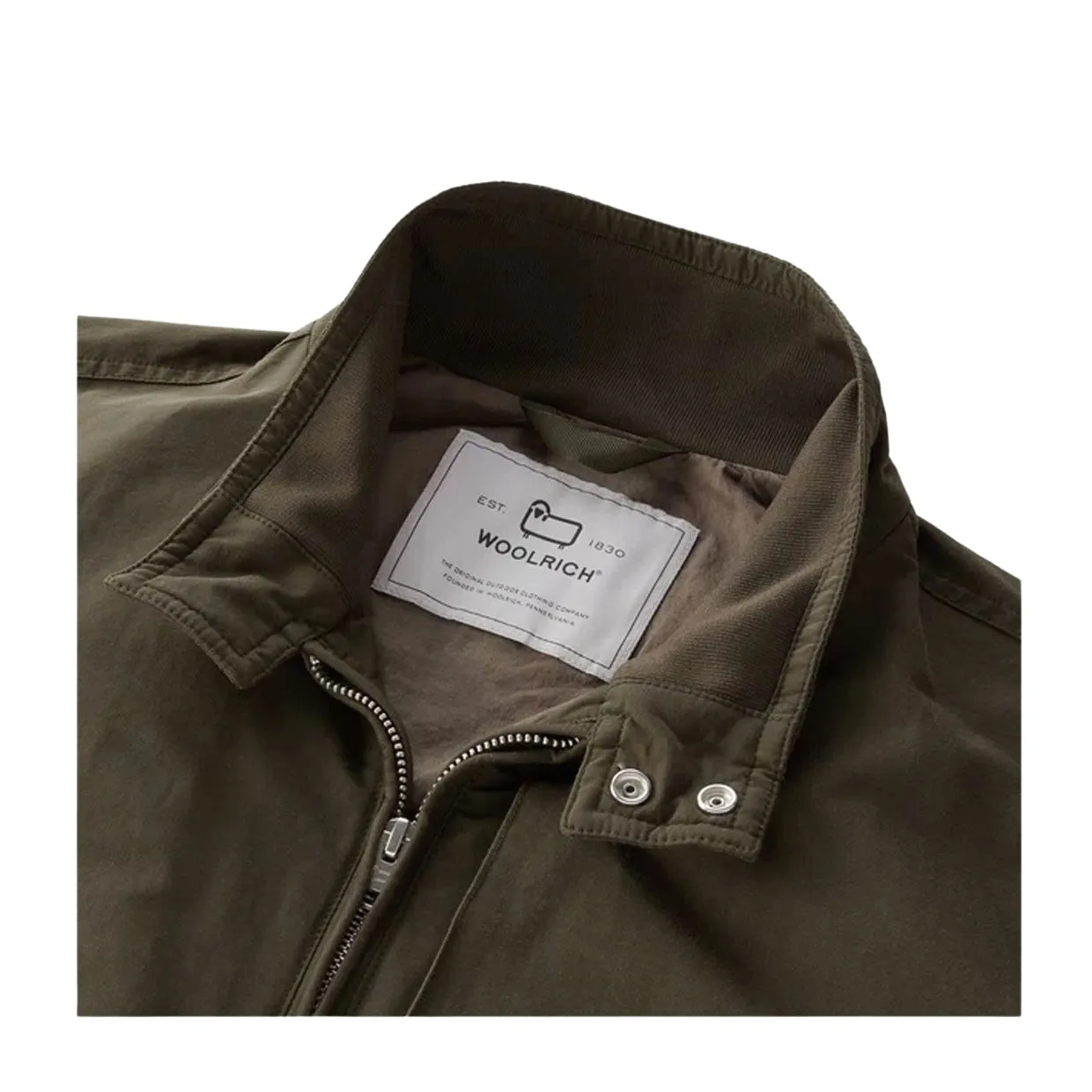 Giubbino Uomo Woolrich Bomber Cruiser Verde