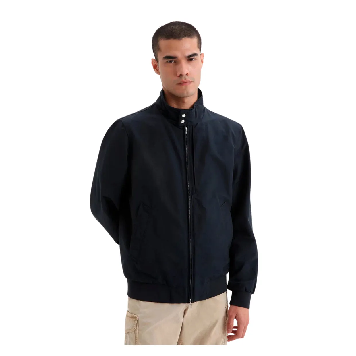 Giubbino Woolrich Cruiser Eco Bomber Blu Melton