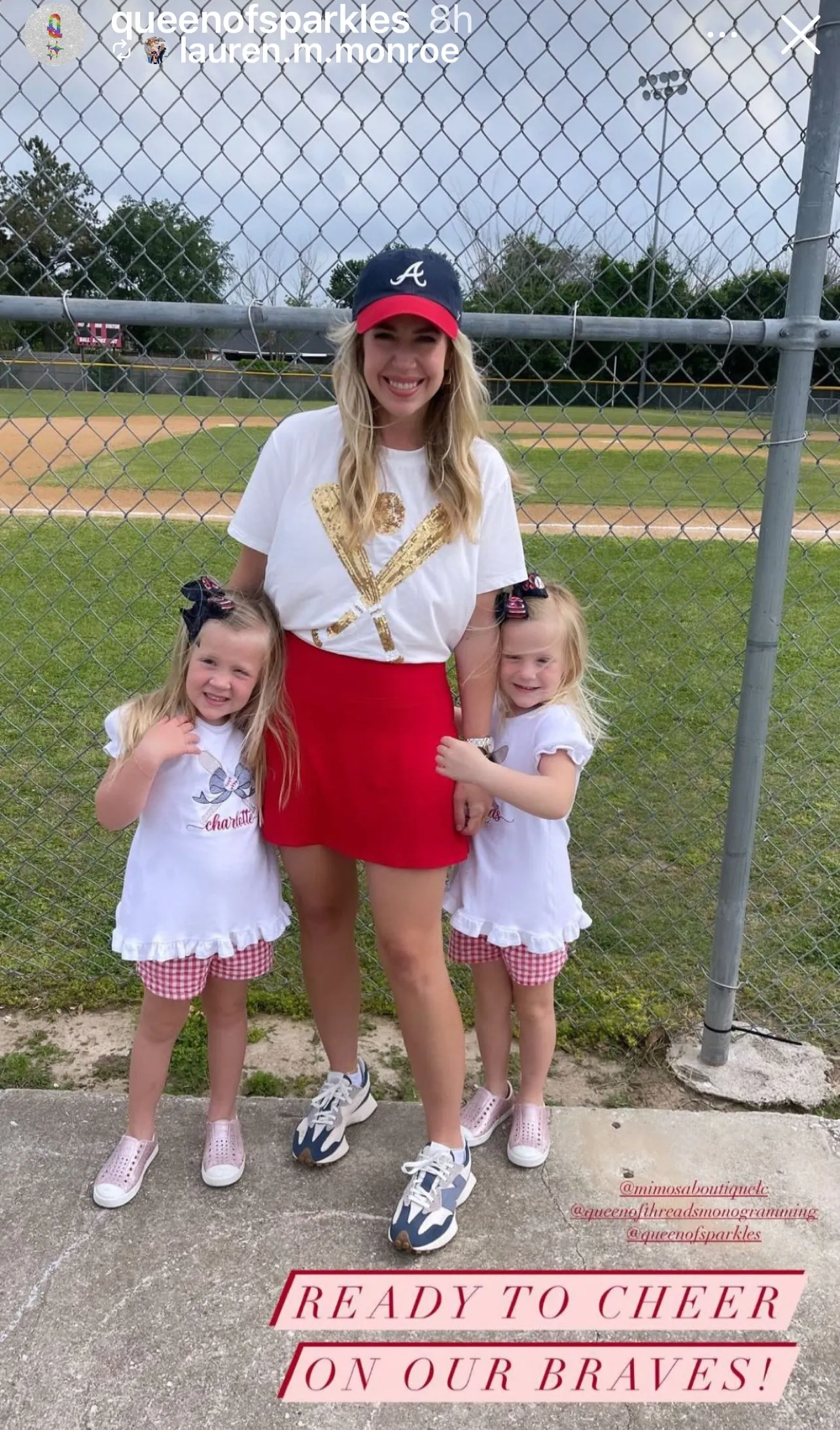 Gold Baseball Sequin Tee