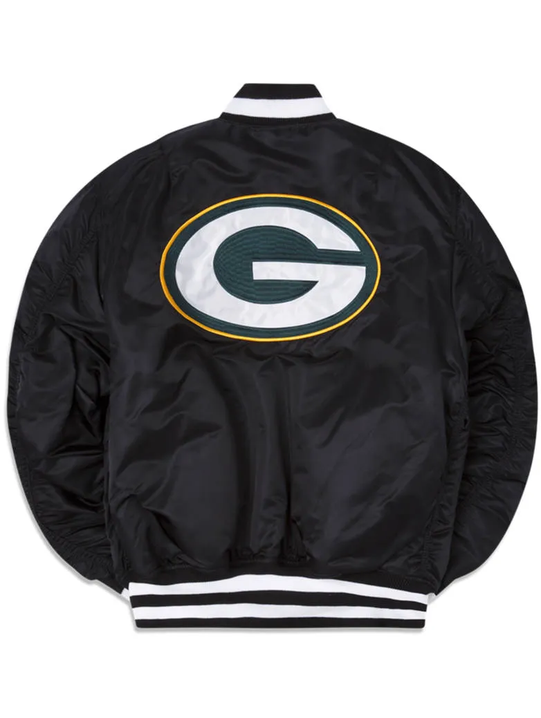 GREEN BAY PACKERS X ALPHA X NEW ERA MA-1 BOMBER JACKET