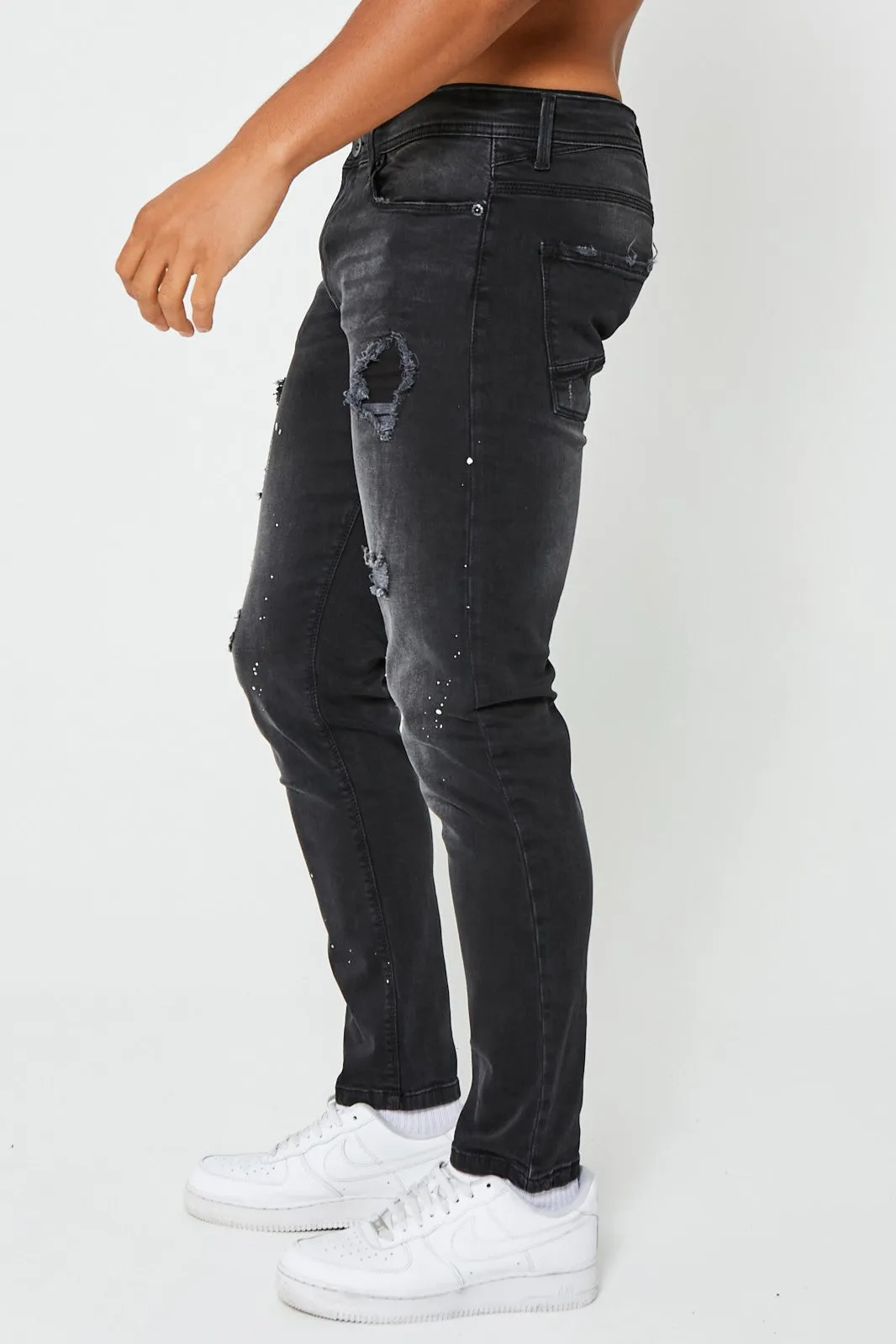 Hackray Antel Tapered Jean - Black