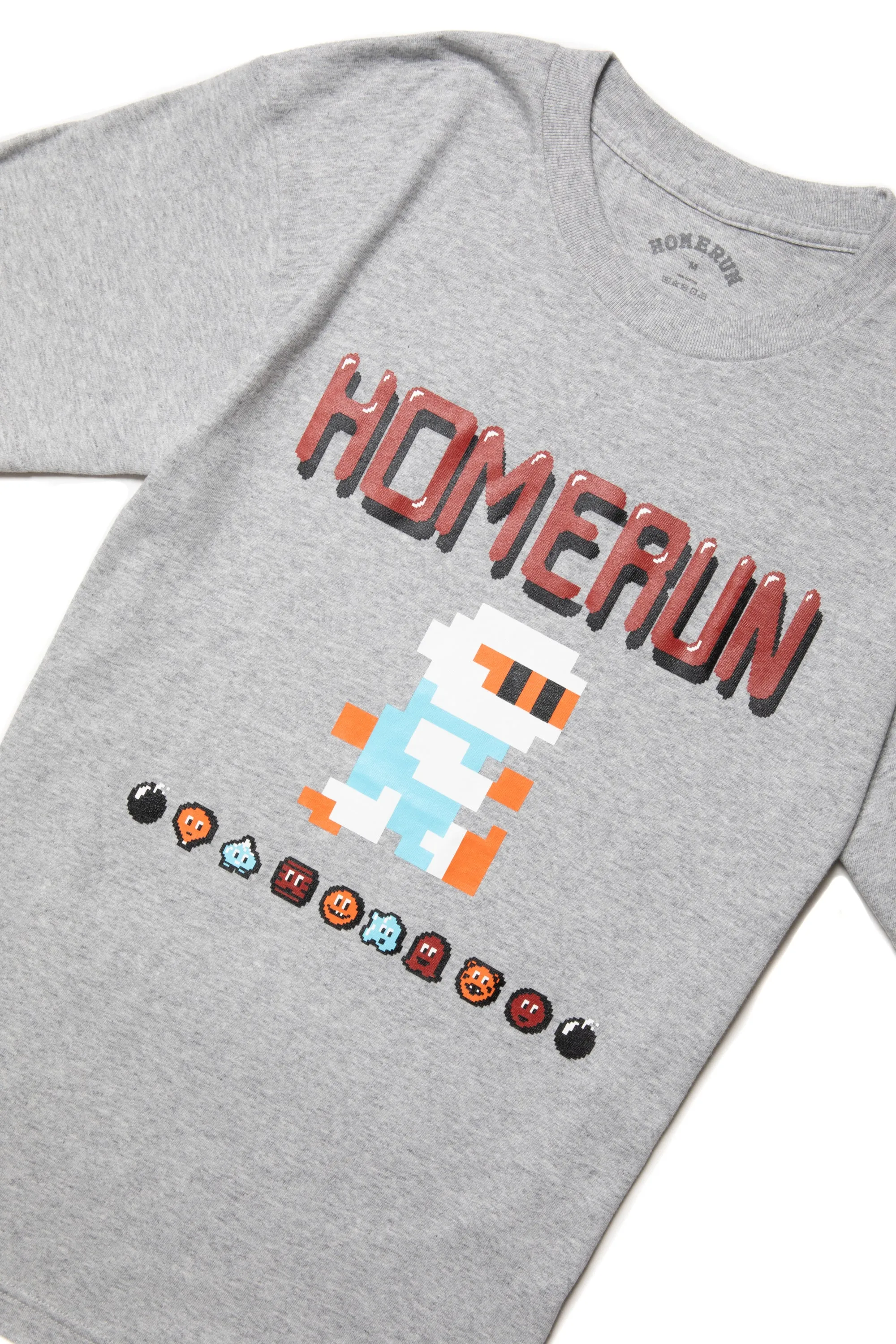 HOMERUN BOMBER S/S TEE GREY