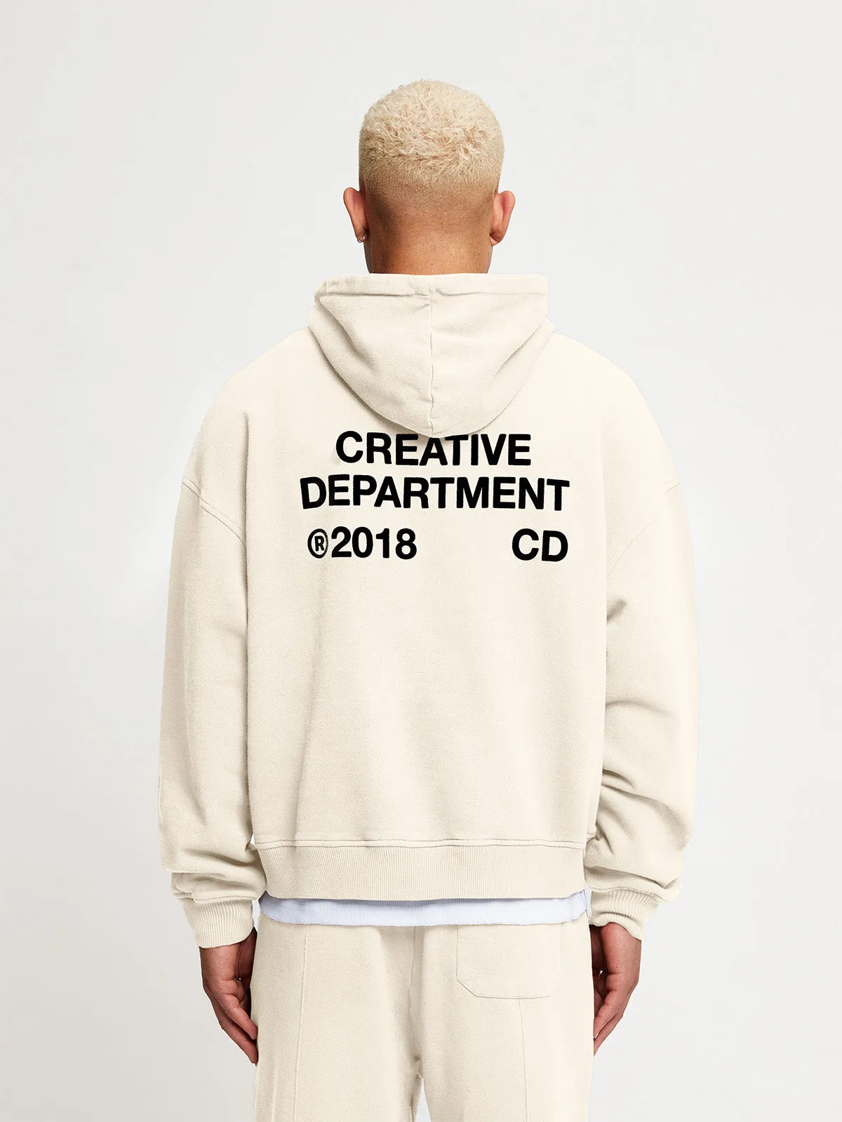 HOODIE CREATIVE DEPT - CREAM