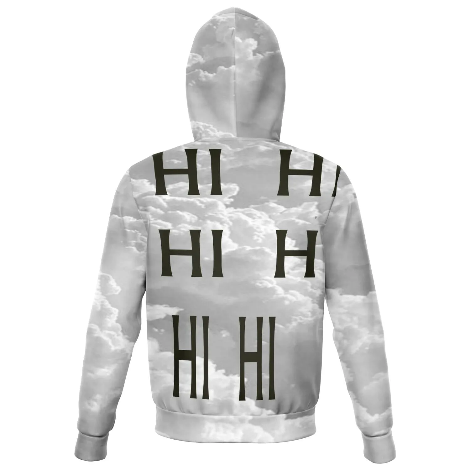 hoodie with zipper clouds