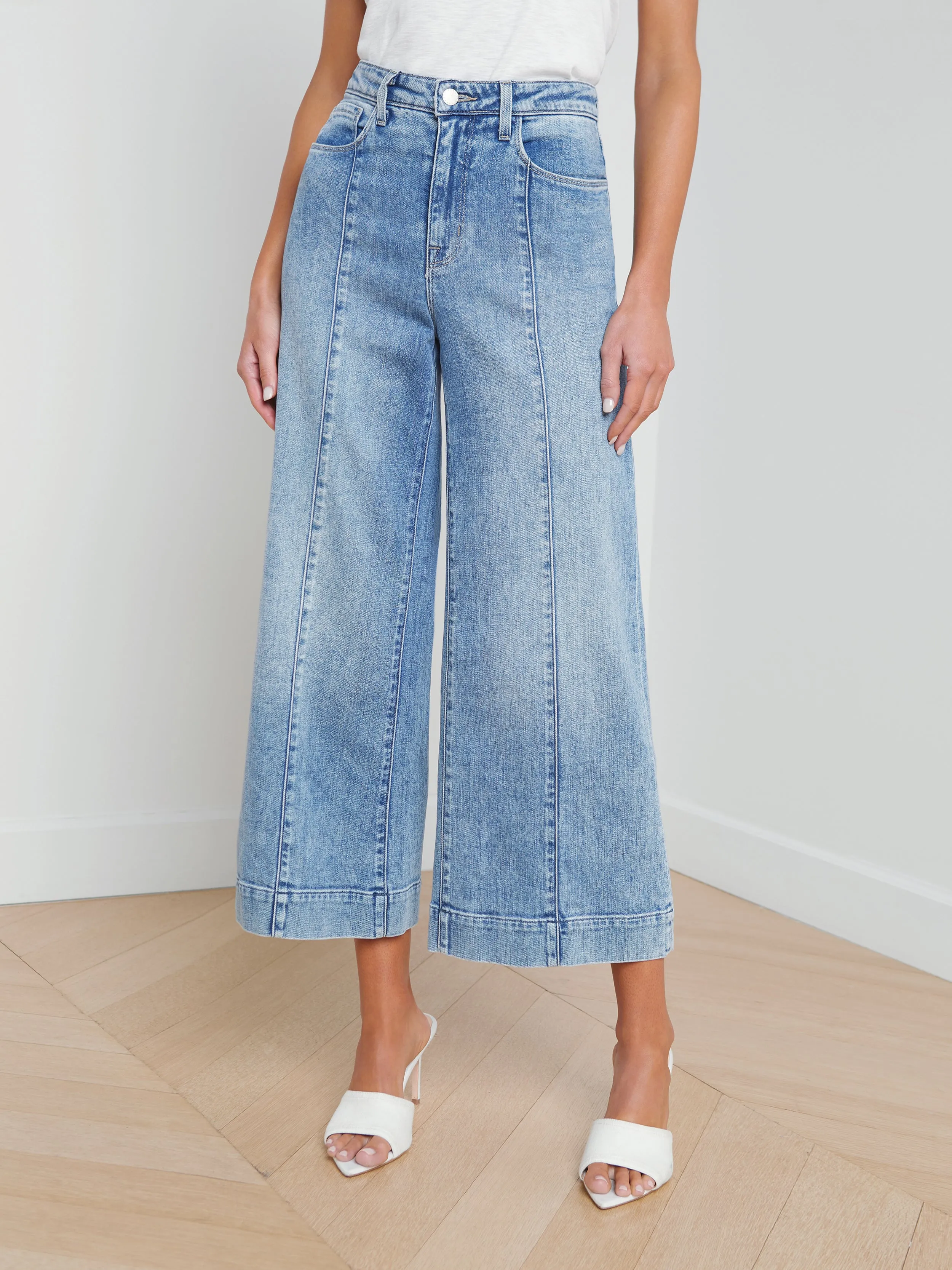 Houston Center Seam Wide-Leg Jean