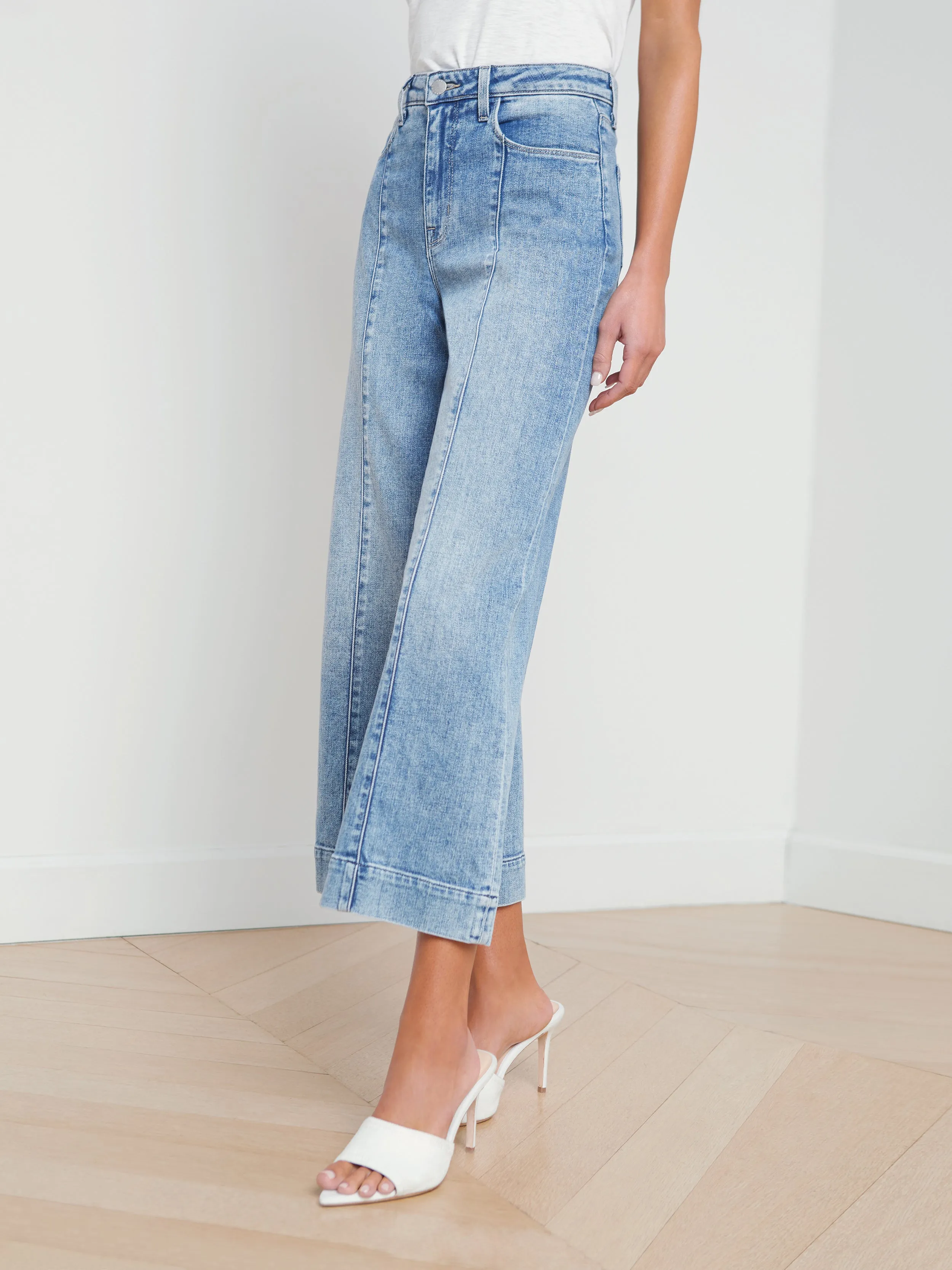 Houston Center Seam Wide-Leg Jean