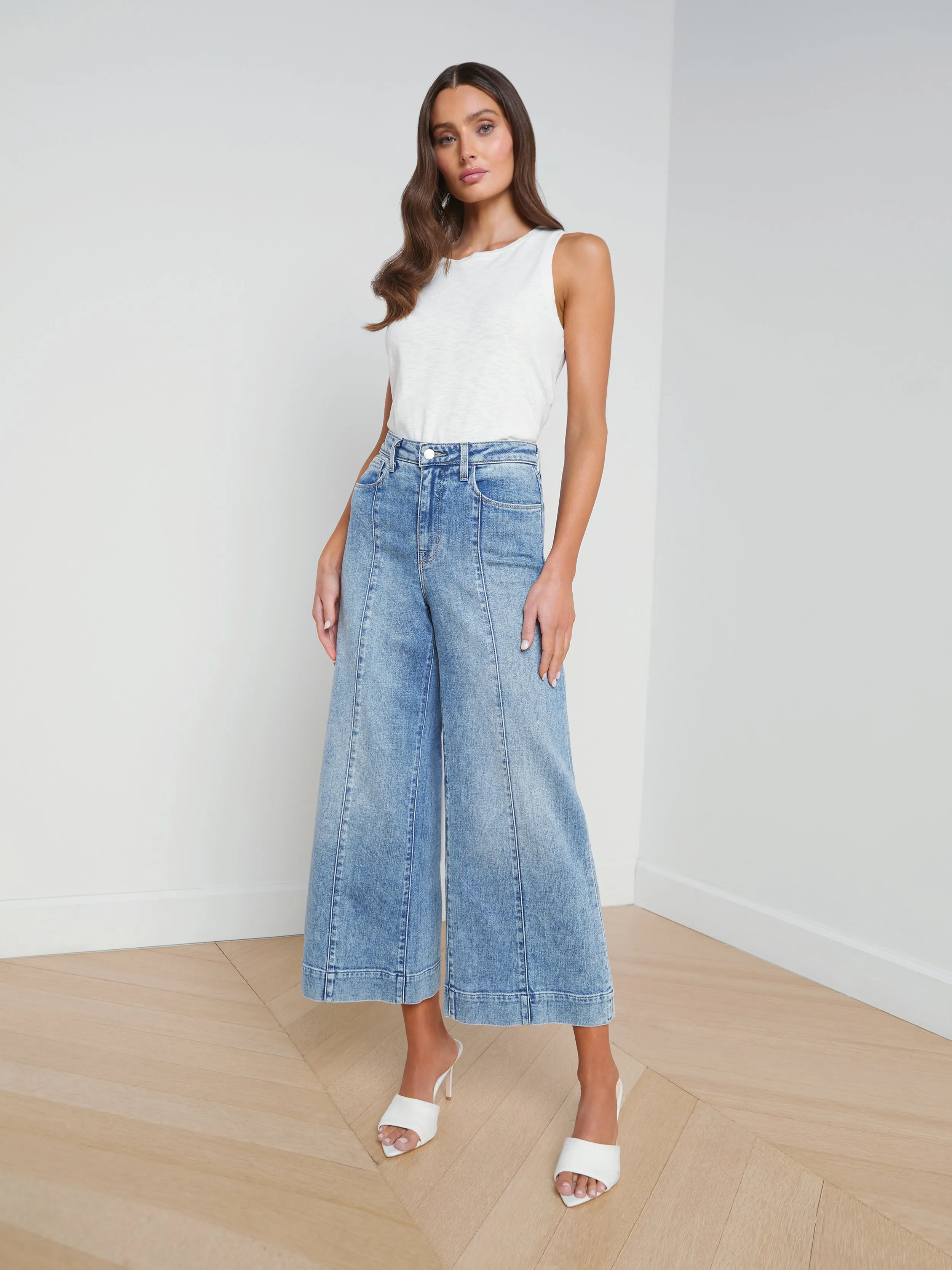 Houston Center Seam Wide-Leg Jean