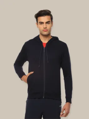 Hummel Elwin Men Blue B2B Zipper Hoodie