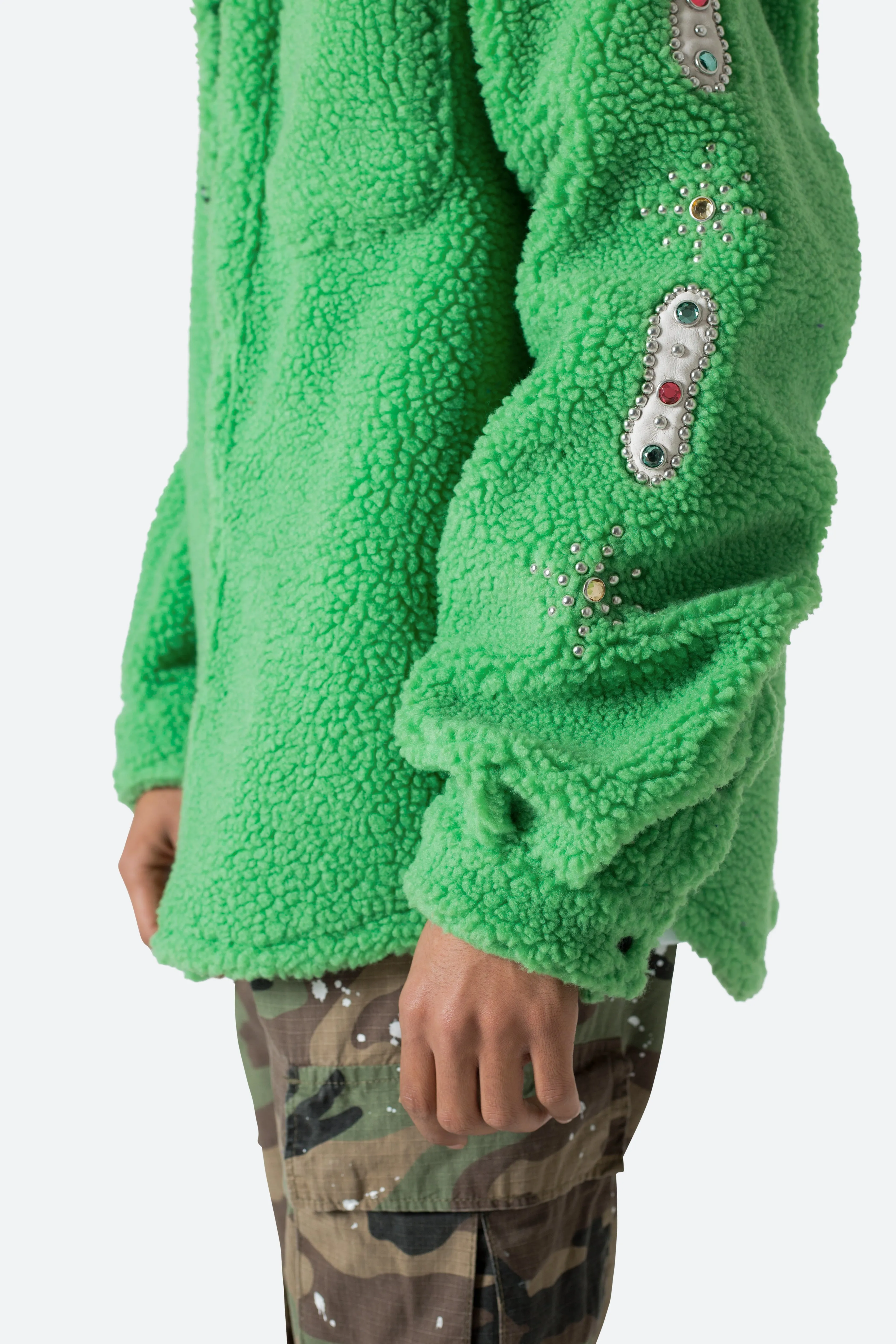 Jewel Sherpa Jacket - Green