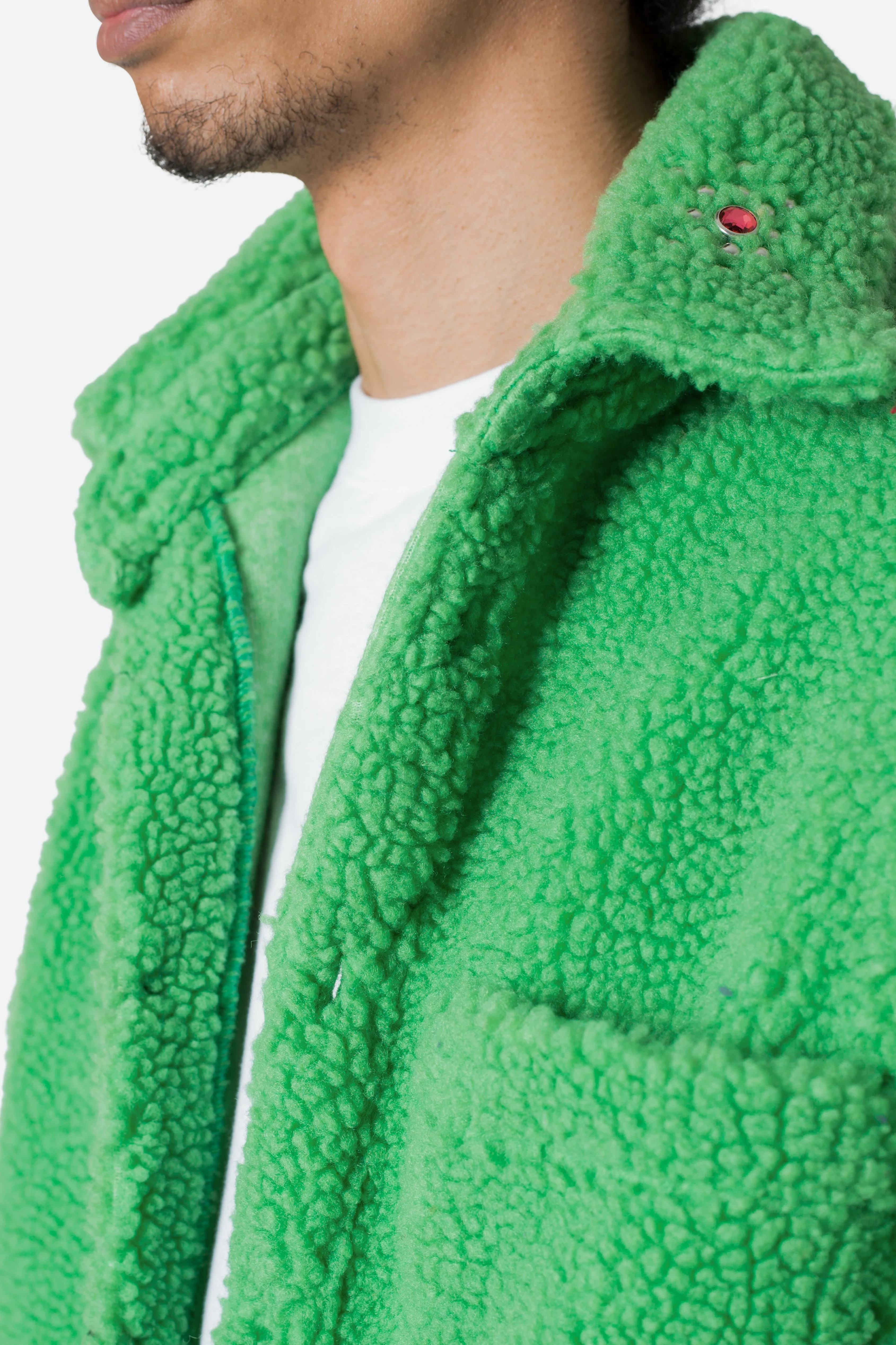 Jewel Sherpa Jacket - Green