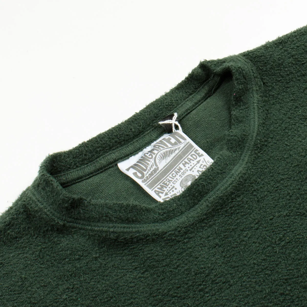 Jungmaven - Reverse Sherpa Sweatshirt - Forest Green