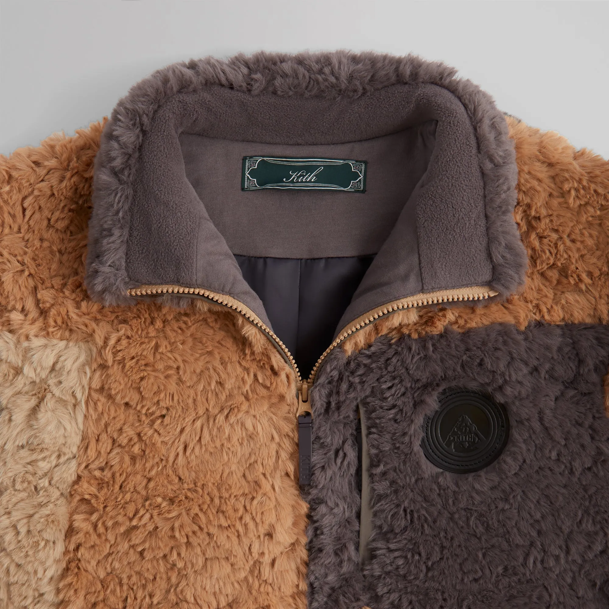 Kith Pinehurst Shaggy Sherpa Full-Zip Jacket - Strand Color