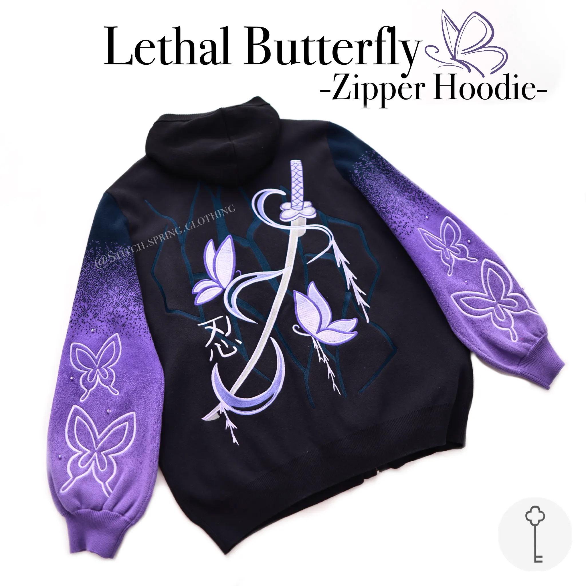 Preorder Your Stylish Lethal Butterfly Graphic Zipper Hoodie - Comfort Meets Edgy Fashion