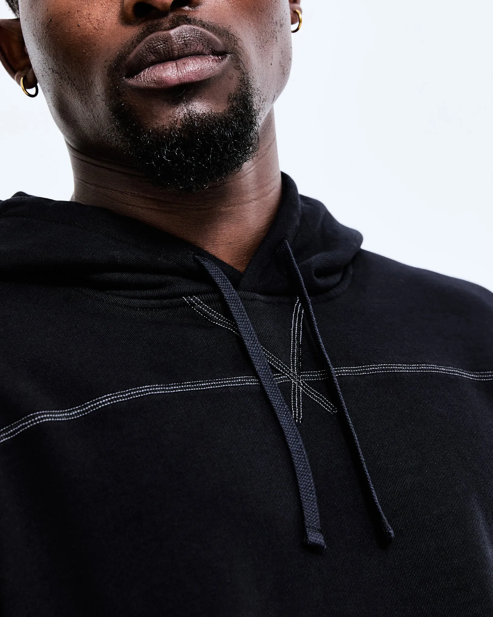 Lightweight Terry Fabric Breakaway Hoodie with Adjustable Features