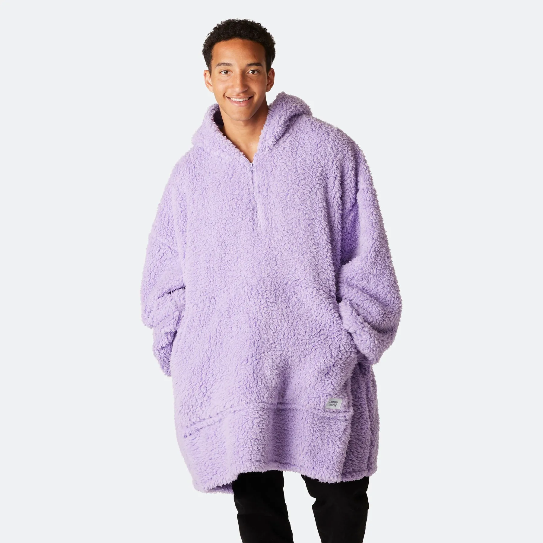 Lilla Sherpa HappyHoodie