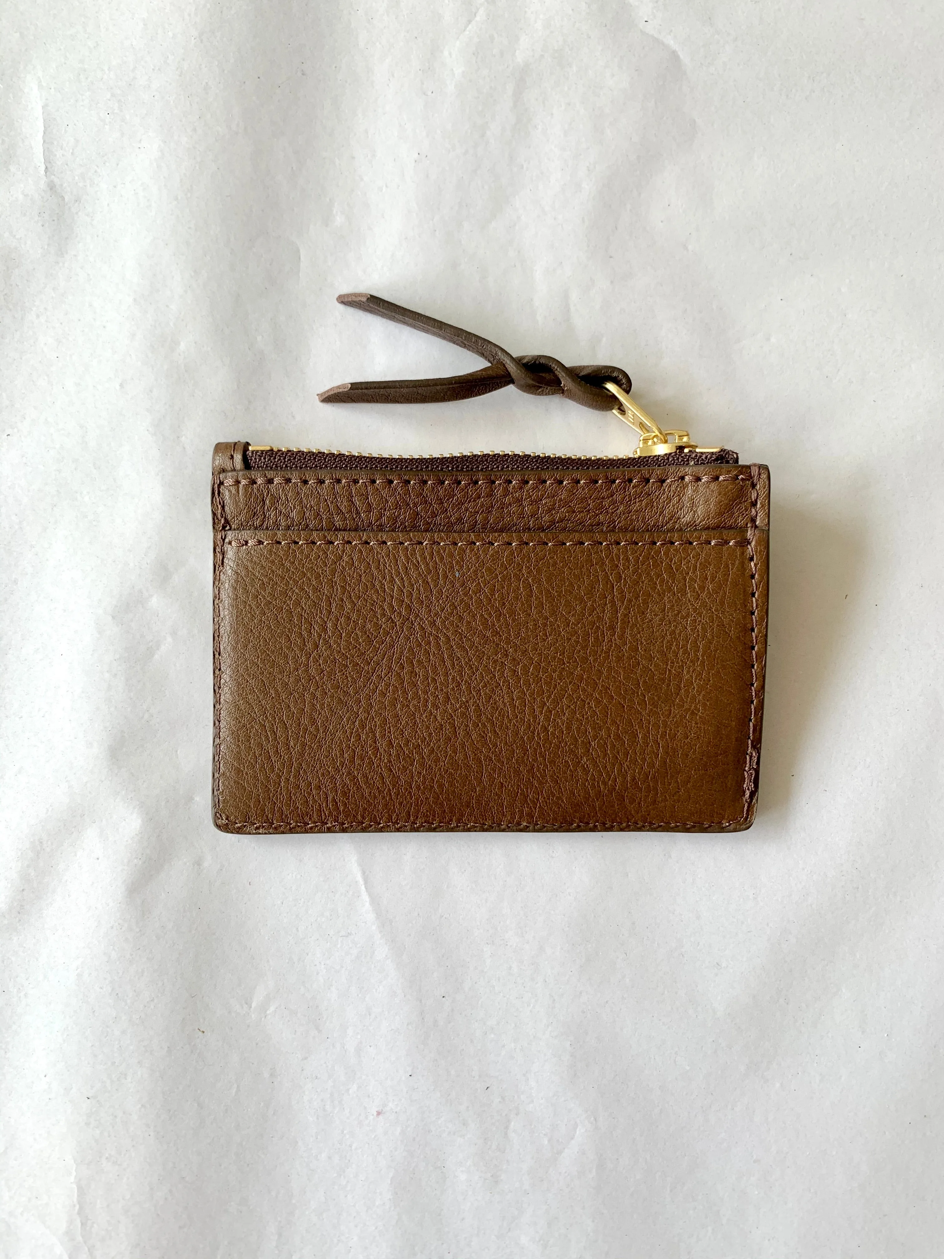 Lotuff Clay Zipper Credit Card Hybrid Wallet