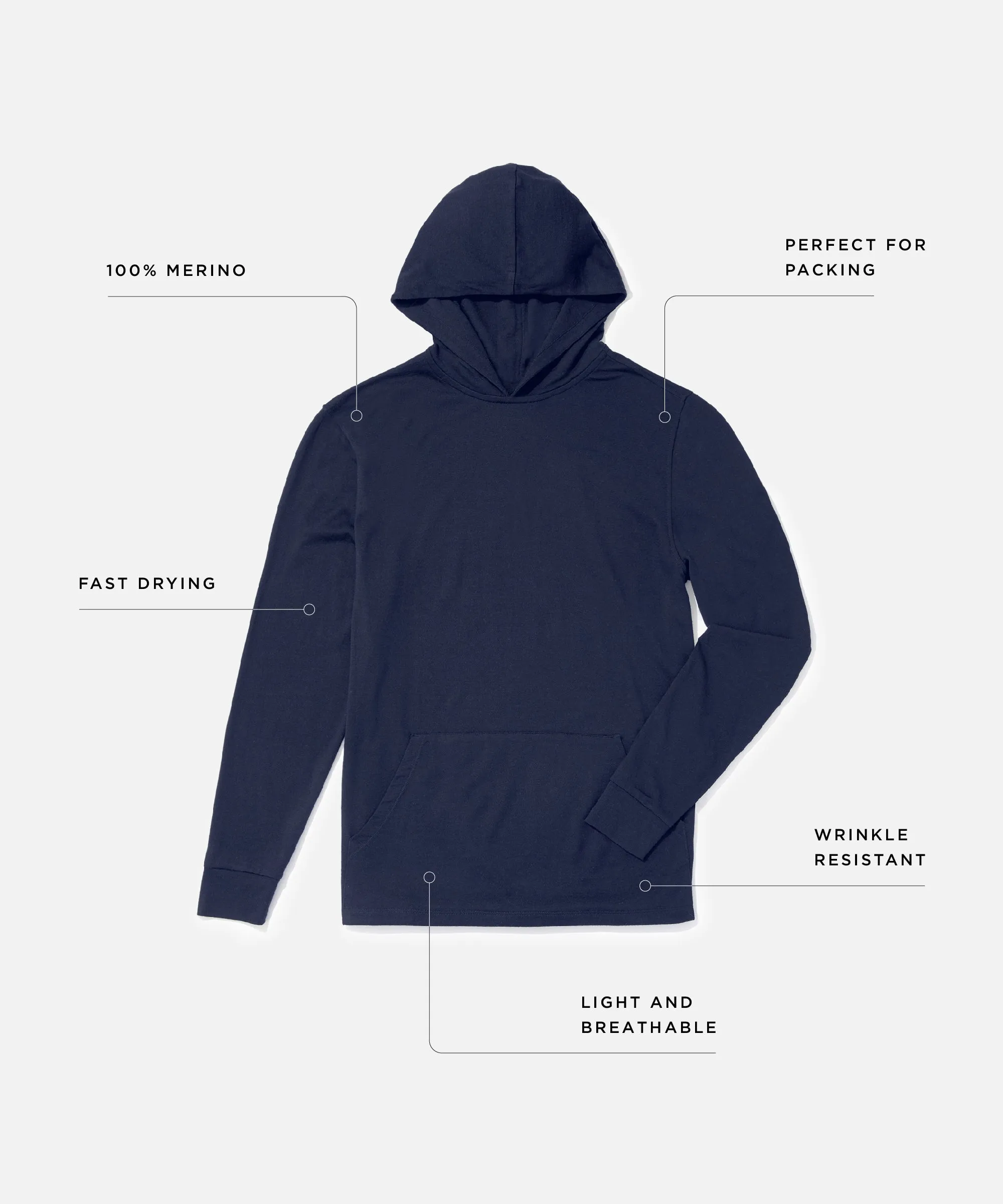 Men's Ultralight Packable Hoodie