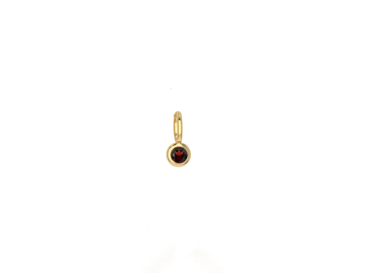 Mini Garnet Charm Only