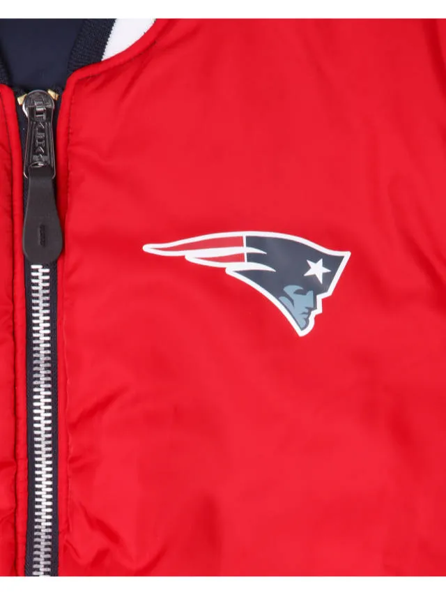 NEW ENGLAND PATRIOTS X ALPHA X NEW ERA MA-1 BOMBER JACKET