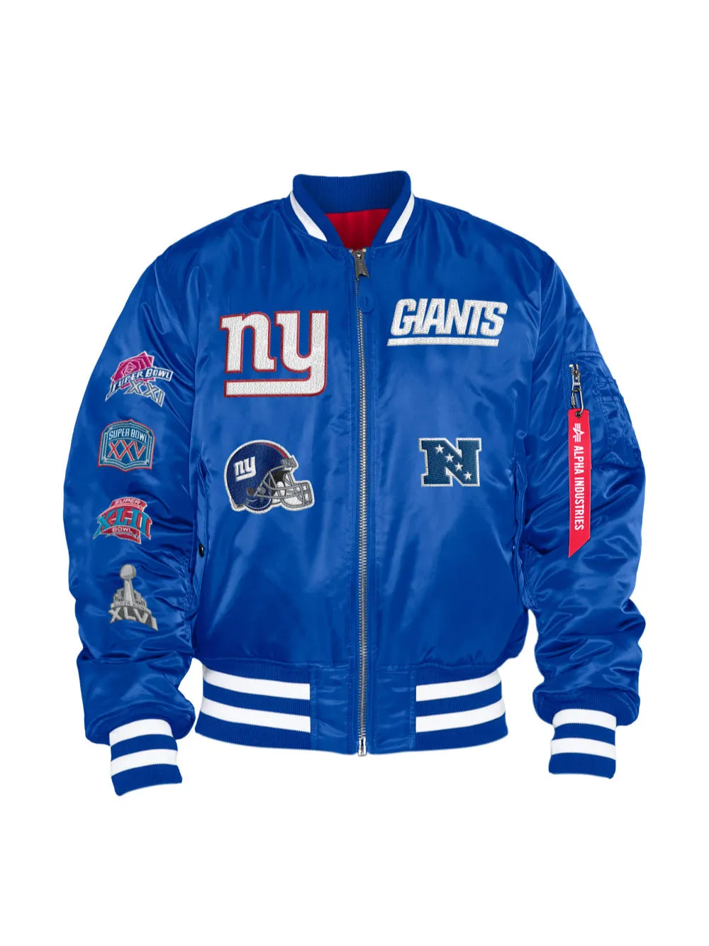 NEW YORK GIANTS X ALPHA X NEW ERA MA-1 BOMBER JACKET