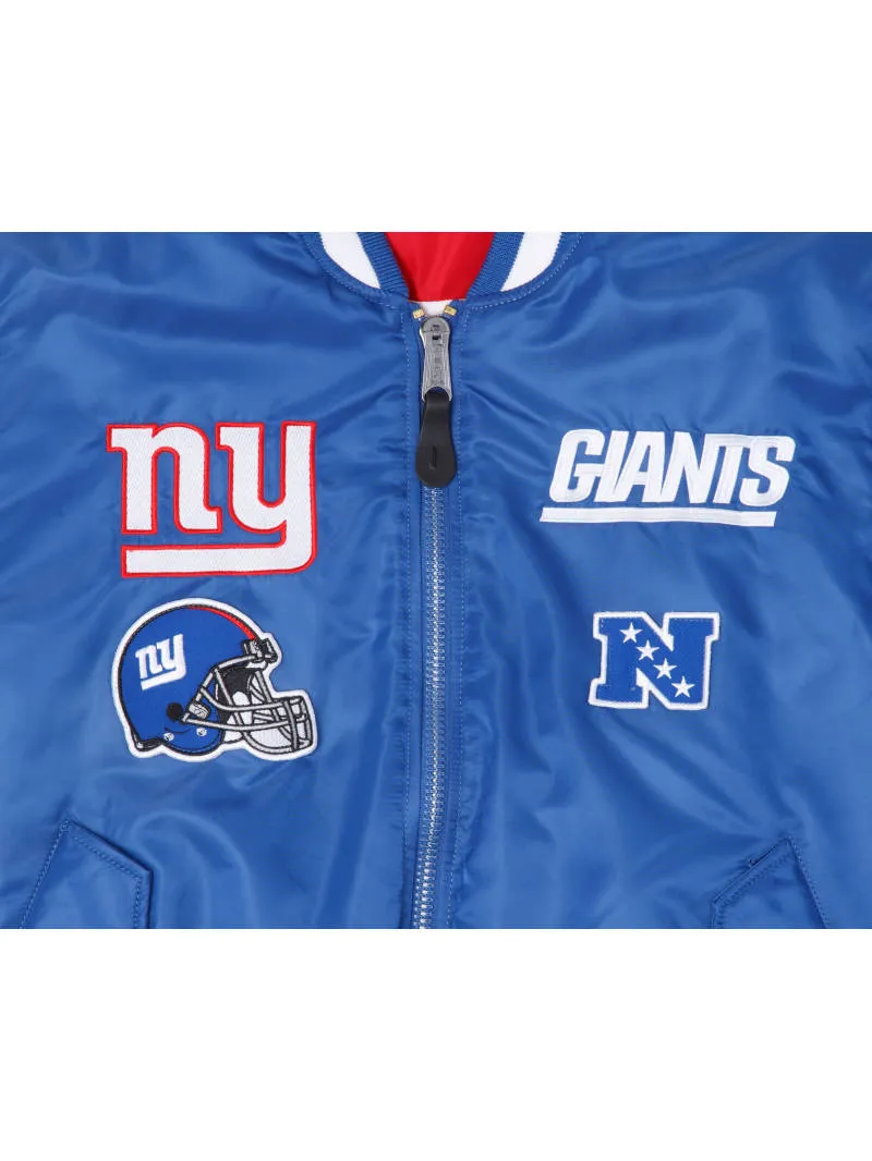 NEW YORK GIANTS X ALPHA X NEW ERA MA-1 BOMBER JACKET