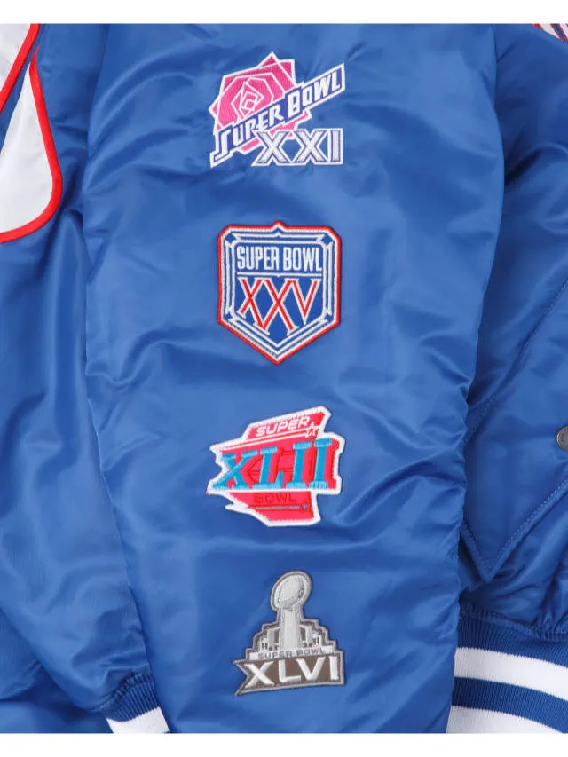 NEW YORK GIANTS X ALPHA X NEW ERA MA-1 BOMBER JACKET