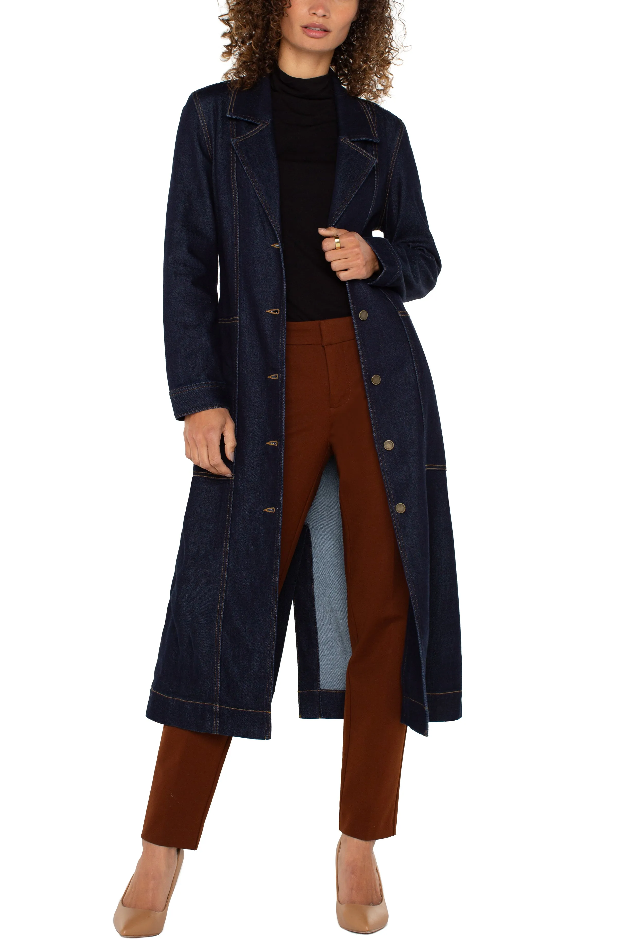 NOTCH COLLAR DUSTER JACKET