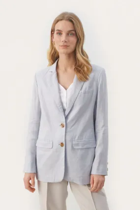 NYAN LINEN BLAZER (GREY DAWN) - PART TWO