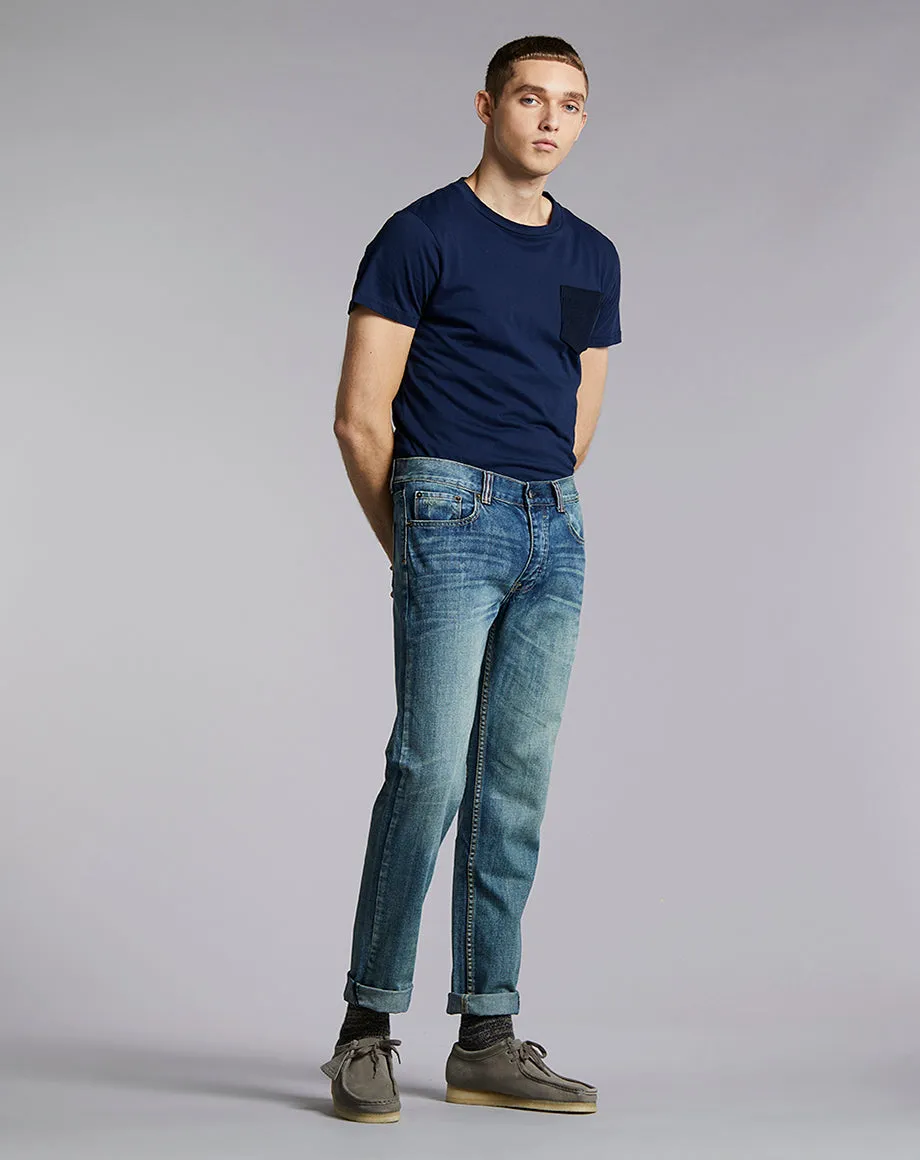 PHOENIX SOLIS SLIM DENIM JEAN | LIGHT INDIGO WASH