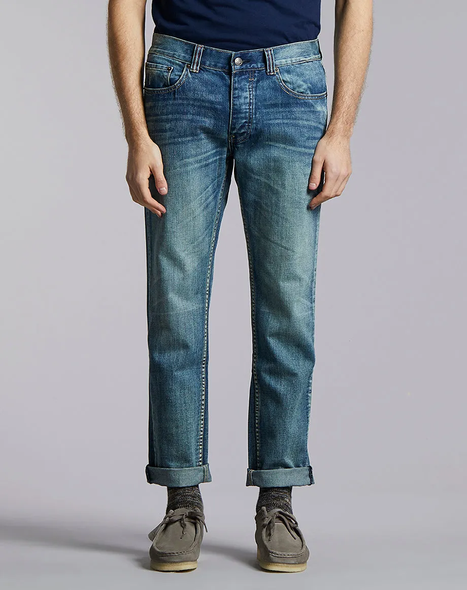 PHOENIX SOLIS SLIM DENIM JEAN | LIGHT INDIGO WASH