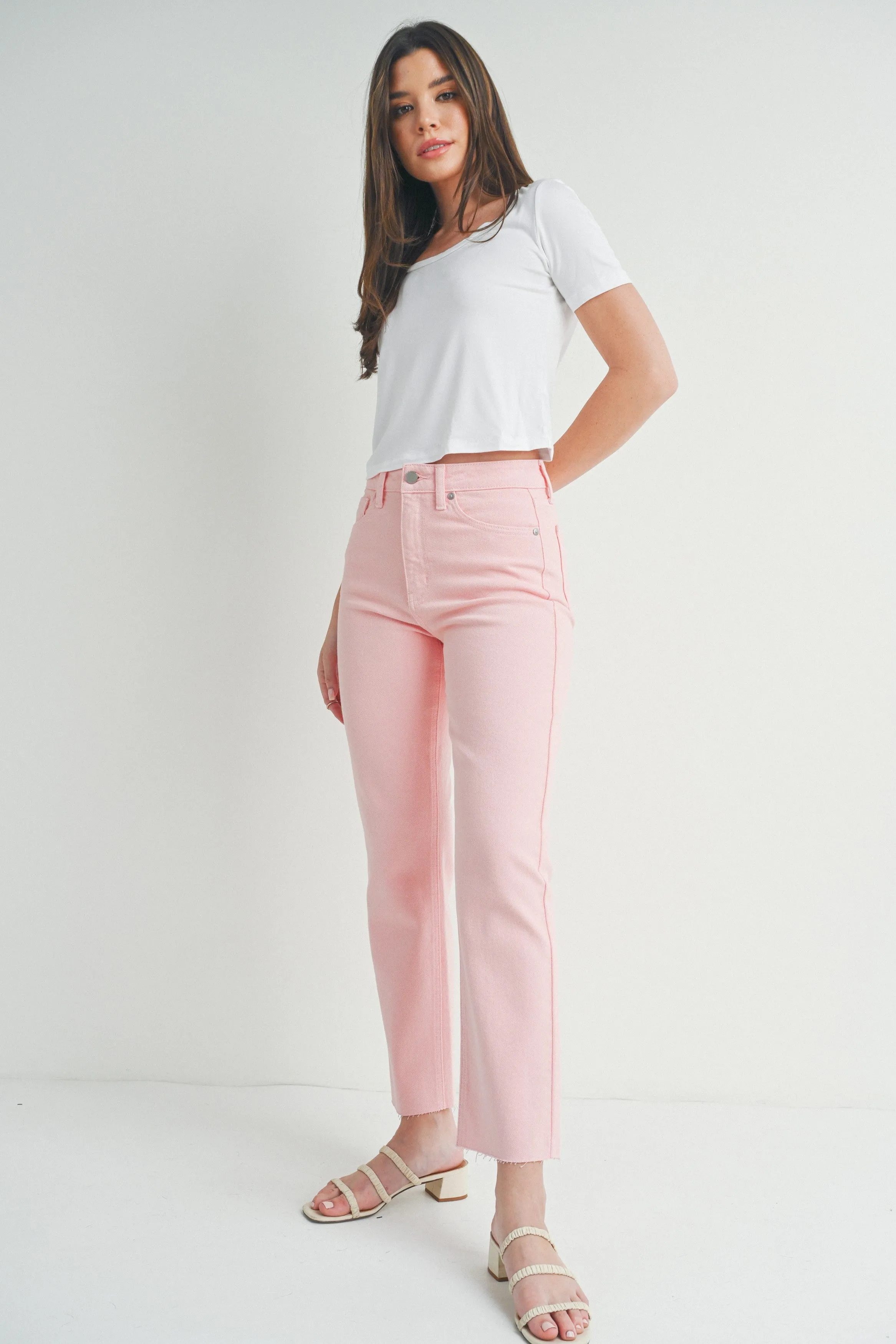 'Pink Dream' Straight Leg Jean