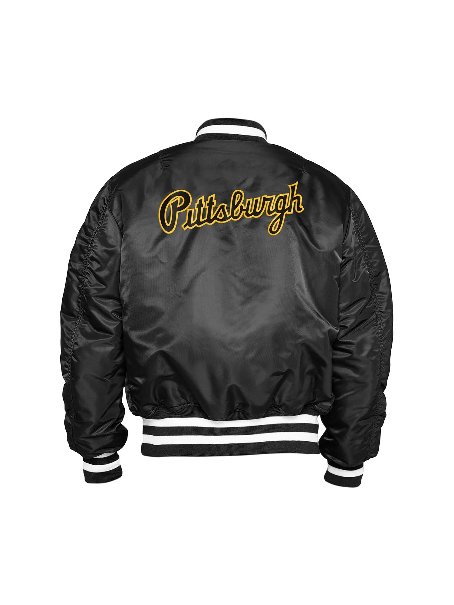 PITTSBURGH PIRATES X ALPHA X NEW ERA MA-1 BOMBER JACKET