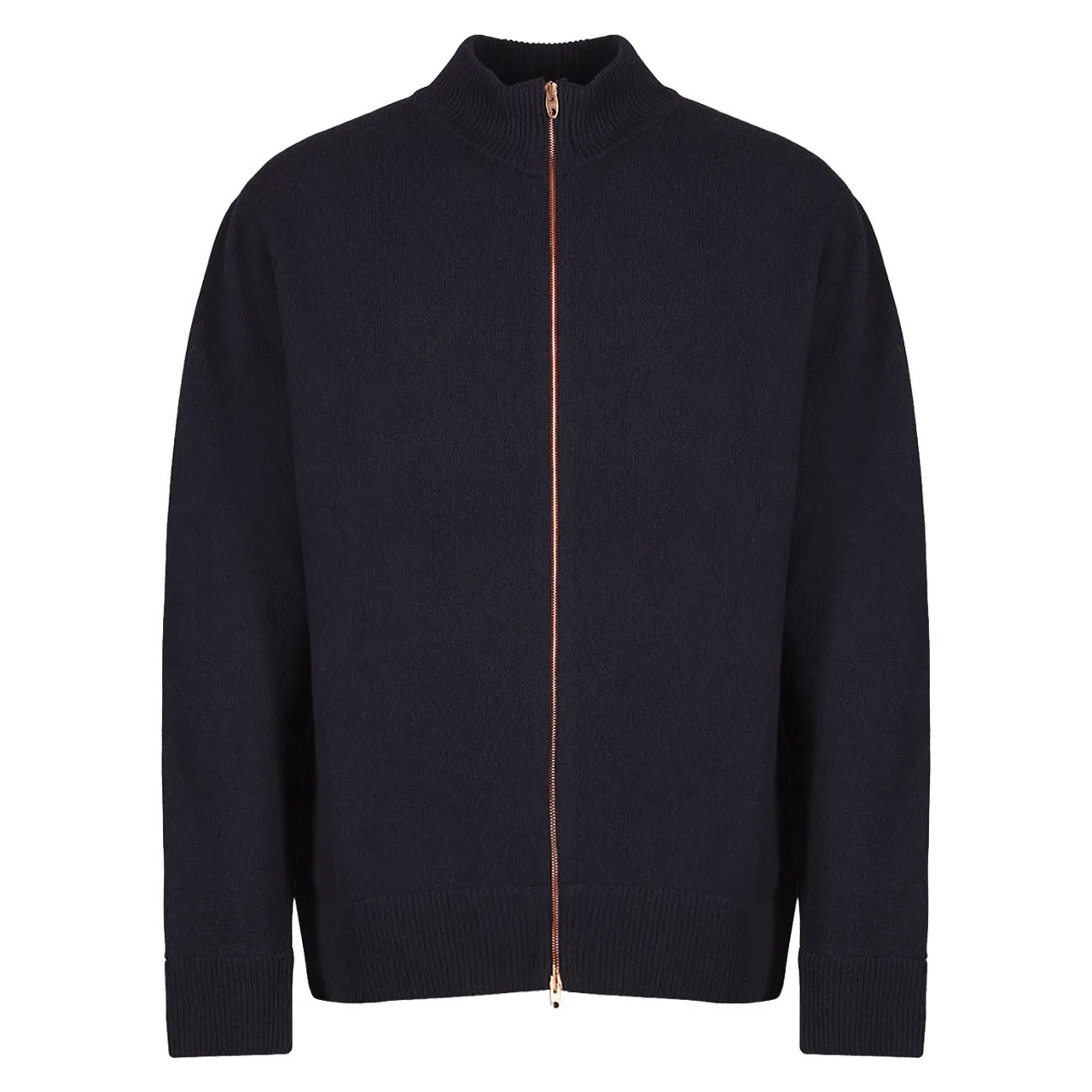 PRESIDENT'S Bomber Zip P’S Washed Wool Blue Navy