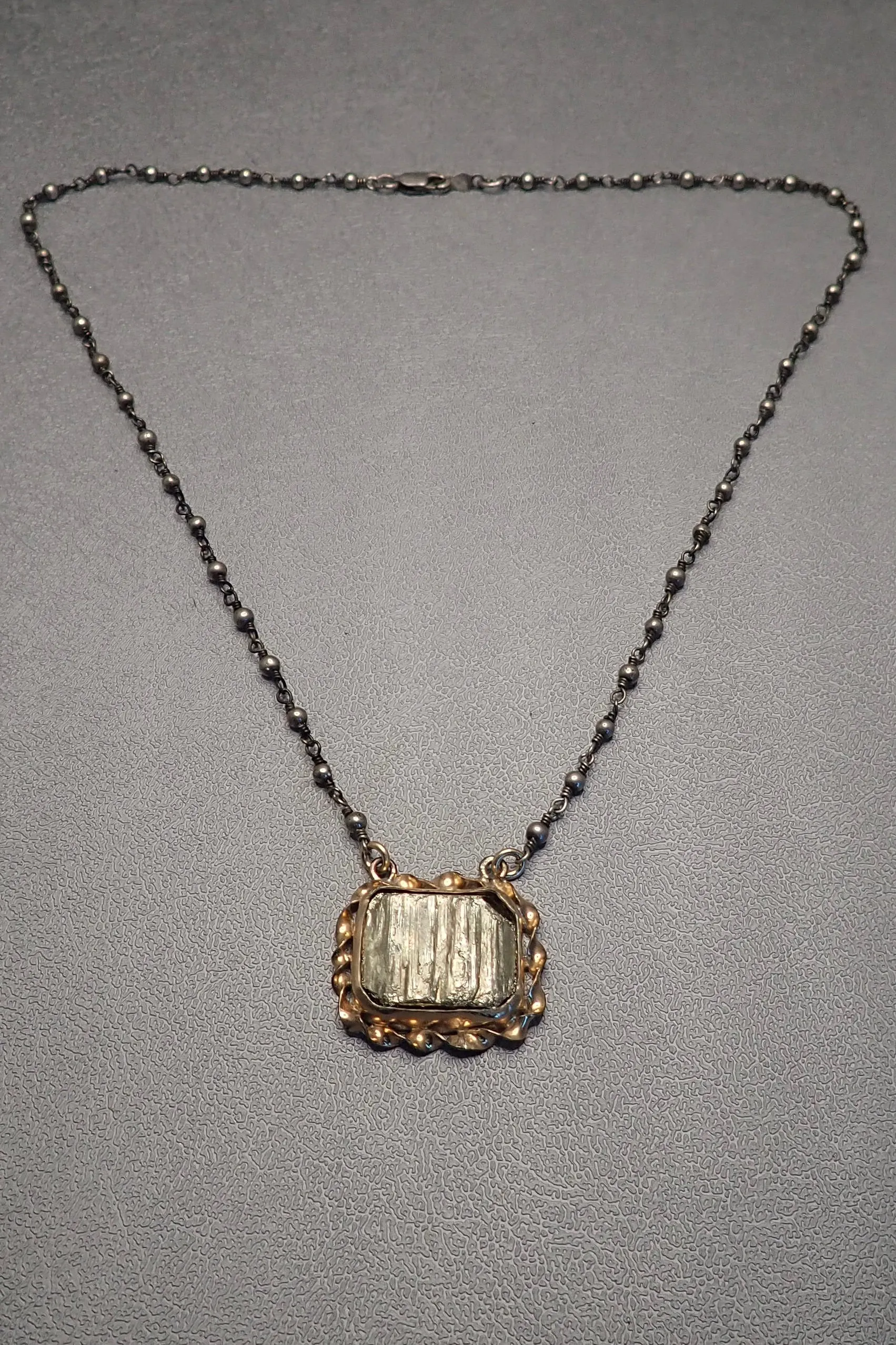 RAW PYRITE PENDANT - only piece