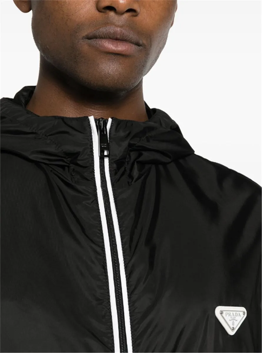 RE-NYLON HOODED JACKET