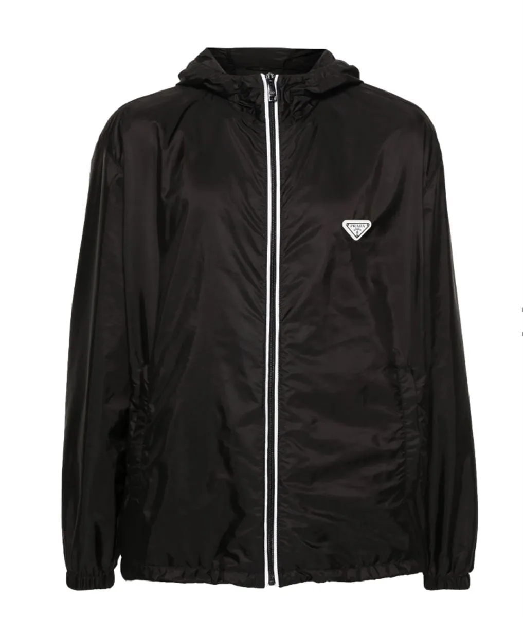 RE-NYLON HOODED JACKET