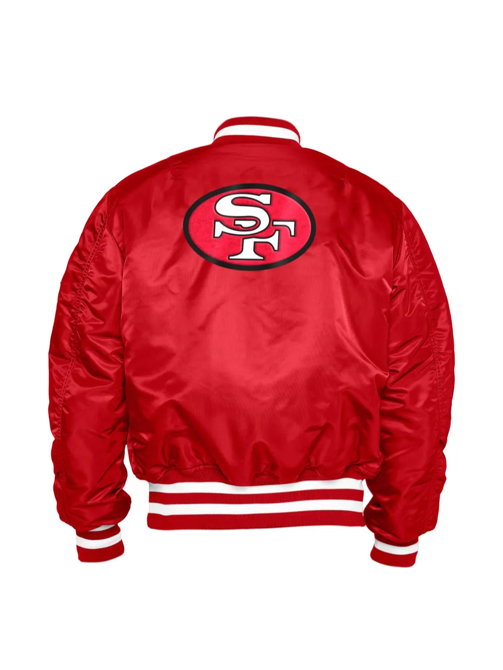 SAN FRANCISCO 49ERS X ALPHA X NEW ERA MA-1 BOMBER JACKET (HISTORIC LOGO)