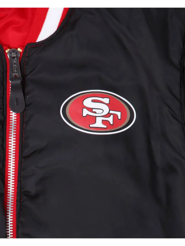 SAN FRANCISCO 49ERS X ALPHA X NEW ERA MA-1 BOMBER JACKET