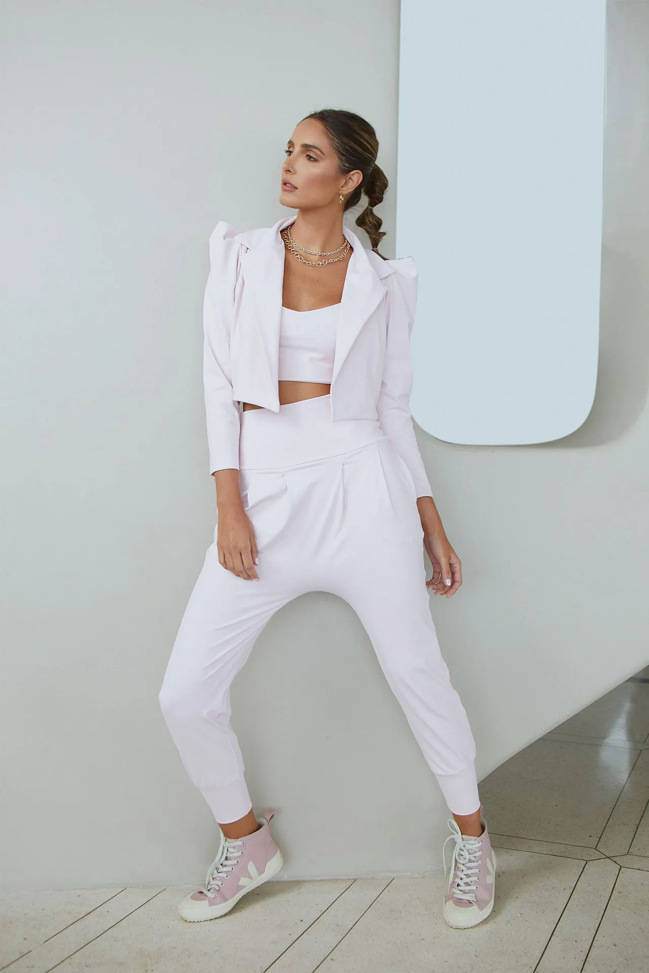 Shay Crop Blazer Plie