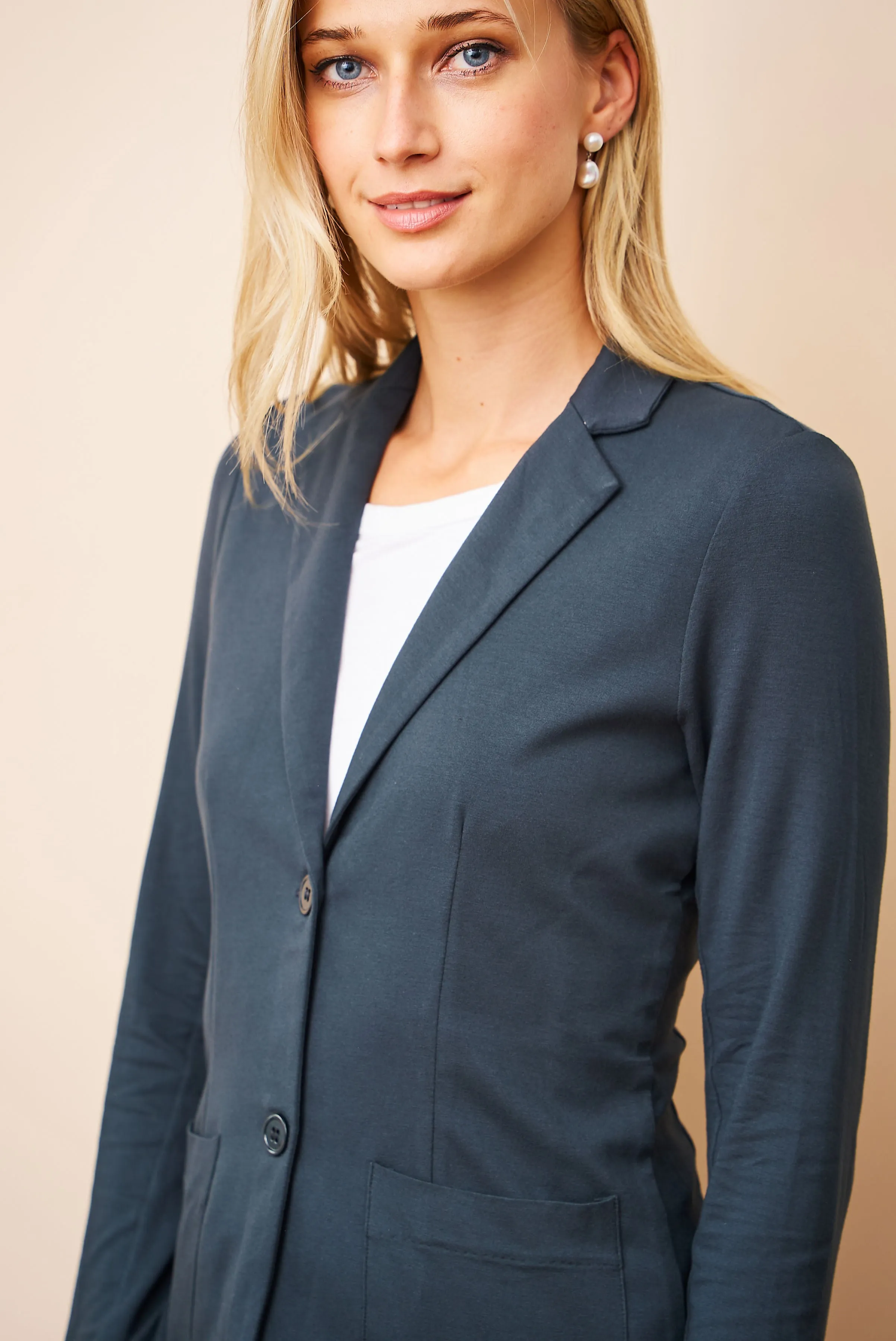 Soft Touch Two Button Blazer - Crepuscule