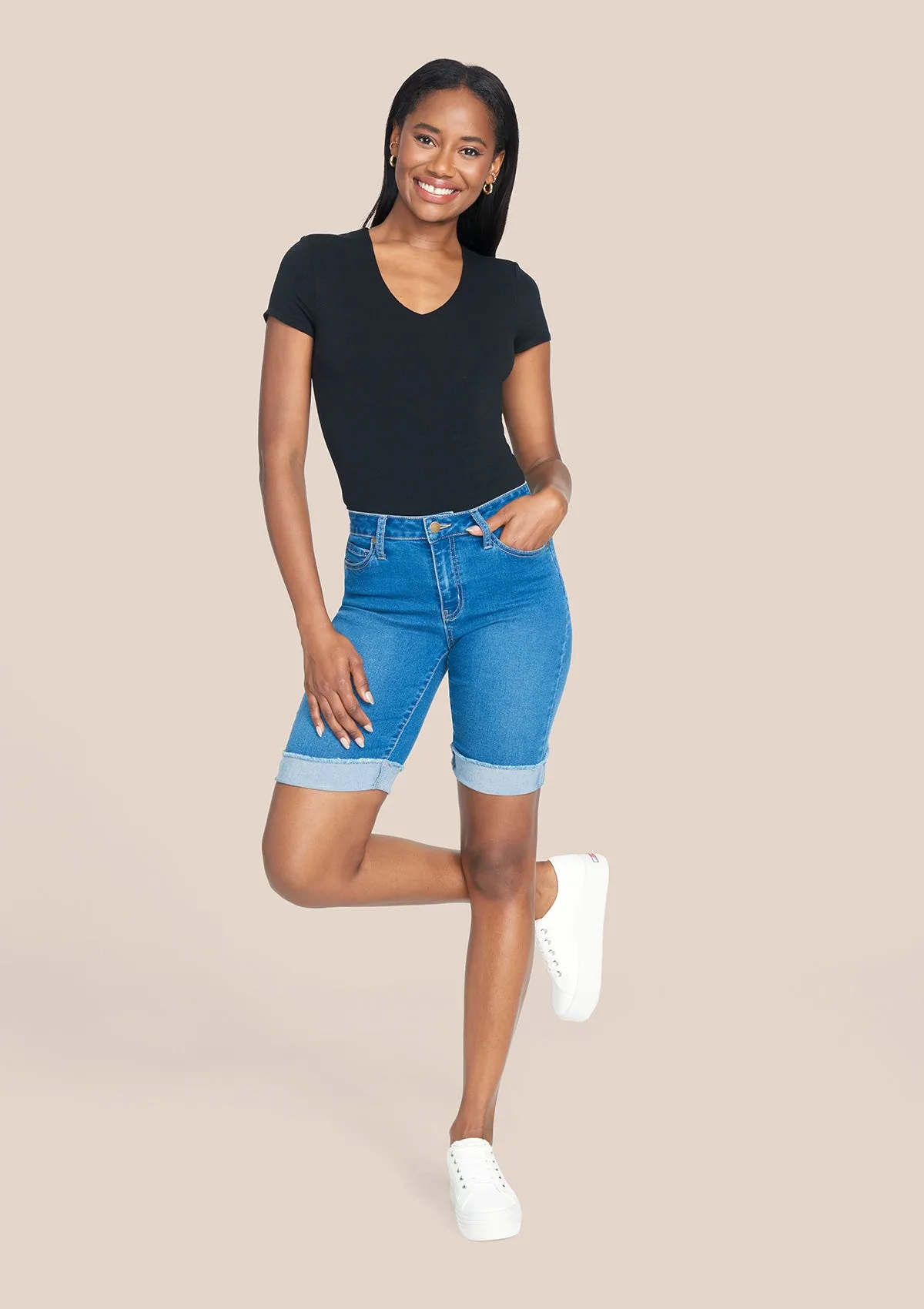 Tall Sophia High Rise Jean Shorts