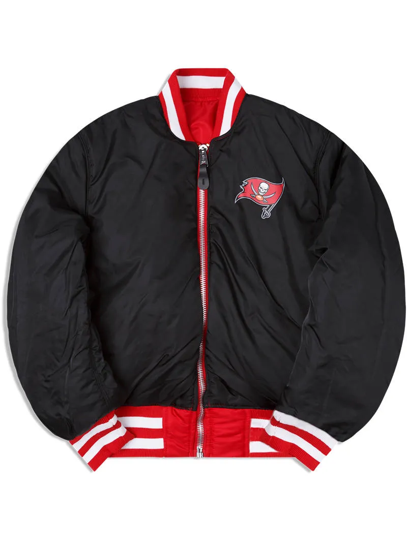 TAMPA BAY BUCCANEERS X ALPHA X NEW ERA MA-1 BOMBER JACKET