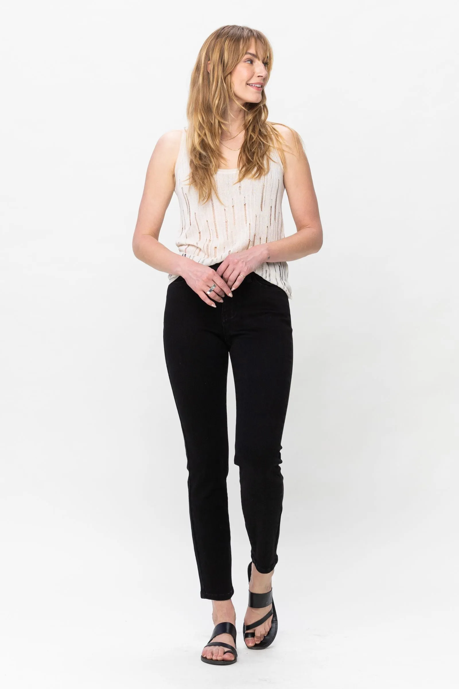 'The Only Way' Mid Rise Jeans