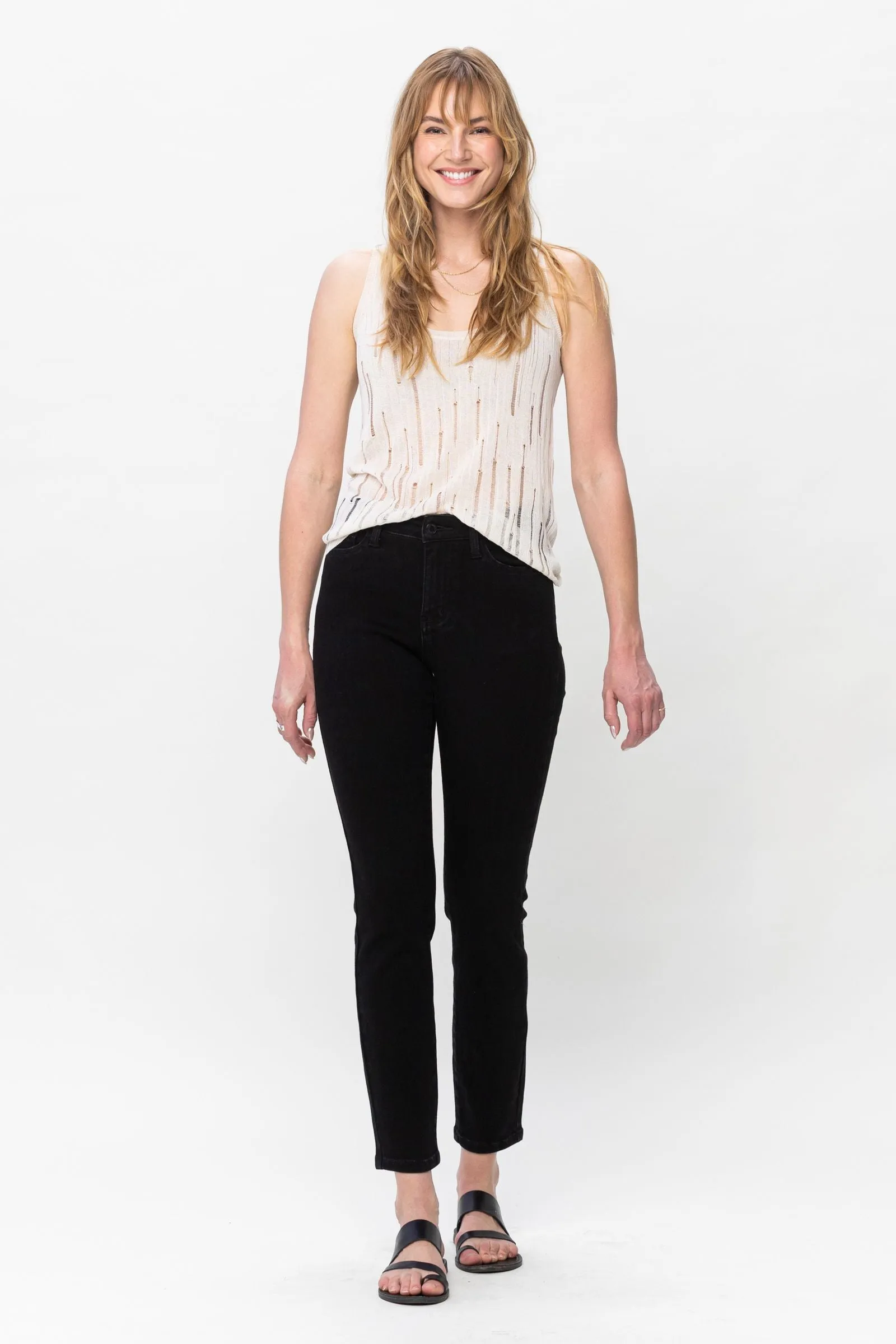 'The Only Way' Mid Rise Jeans