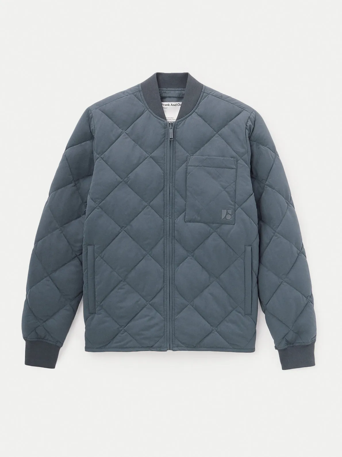 The Skyline Reversible Bomber in Ash Blue